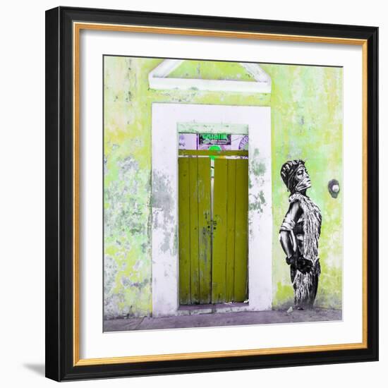 ¡Viva Mexico! Square Collection - Main entrance Door Closed III-Philippe Hugonnard-Framed Photographic Print