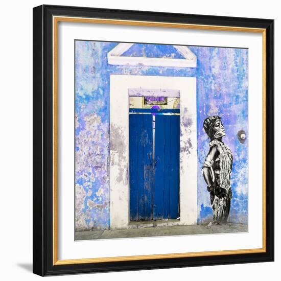 ¡Viva Mexico! Square Collection - Main entrance Door Closed IV-Philippe Hugonnard-Framed Photographic Print