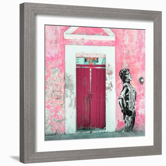 ¡Viva Mexico! Square Collection - Main entrance Door Closed IX-Philippe Hugonnard-Framed Photographic Print