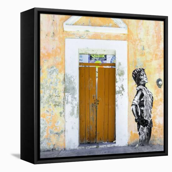 ¡Viva Mexico! Square Collection - Main entrance Door Closed V-Philippe Hugonnard-Framed Premier Image Canvas