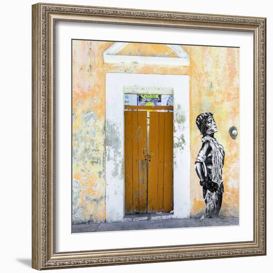 ¡Viva Mexico! Square Collection - Main entrance Door Closed V-Philippe Hugonnard-Framed Photographic Print