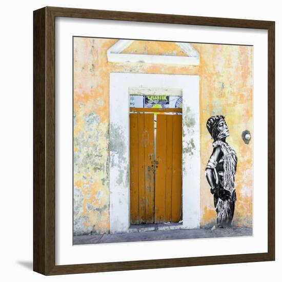 ¡Viva Mexico! Square Collection - Main entrance Door Closed V-Philippe Hugonnard-Framed Photographic Print