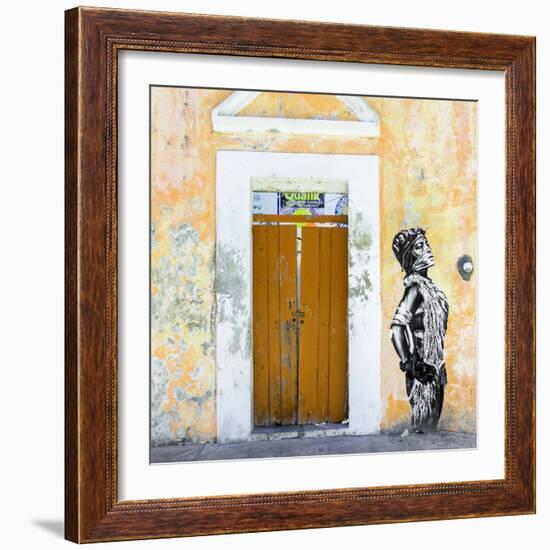 ¡Viva Mexico! Square Collection - Main entrance Door Closed V-Philippe Hugonnard-Framed Photographic Print