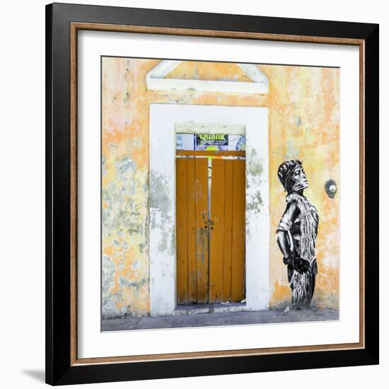 ¡Viva Mexico! Square Collection - Main entrance Door Closed V-Philippe Hugonnard-Framed Photographic Print