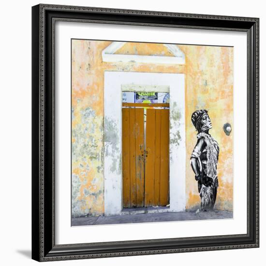 ¡Viva Mexico! Square Collection - Main entrance Door Closed V-Philippe Hugonnard-Framed Photographic Print