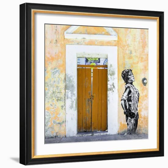 ¡Viva Mexico! Square Collection - Main entrance Door Closed V-Philippe Hugonnard-Framed Photographic Print