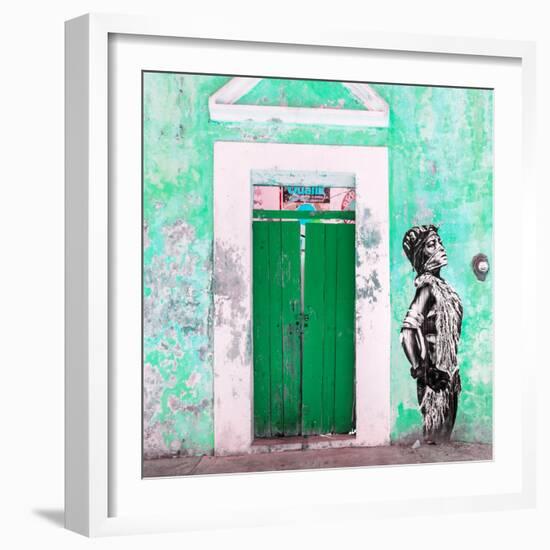 ¡Viva Mexico! Square Collection - Main entrance Door Closed VI-Philippe Hugonnard-Framed Photographic Print