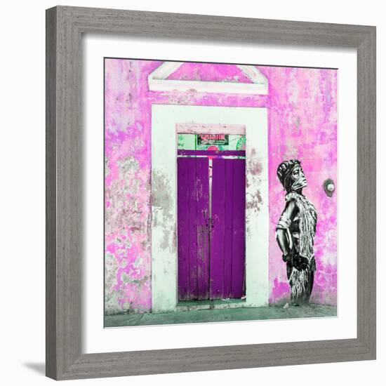 ¡Viva Mexico! Square Collection - Main entrance Door Closed VII-Philippe Hugonnard-Framed Photographic Print