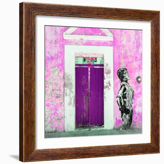 ¡Viva Mexico! Square Collection - Main entrance Door Closed VII-Philippe Hugonnard-Framed Photographic Print