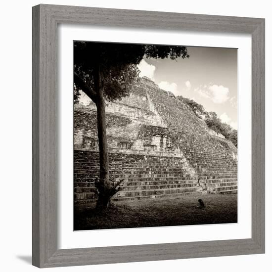 ¡Viva Mexico! Square Collection - Mayan Pyramid II-Philippe Hugonnard-Framed Photographic Print