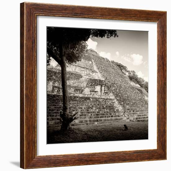 ¡Viva Mexico! Square Collection - Mayan Pyramid II-Philippe Hugonnard-Framed Photographic Print