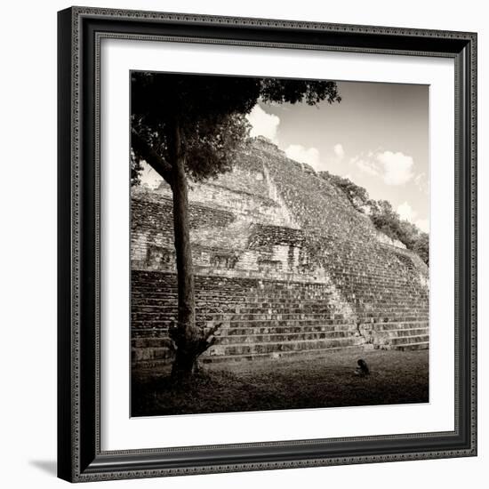 ¡Viva Mexico! Square Collection - Mayan Pyramid II-Philippe Hugonnard-Framed Photographic Print
