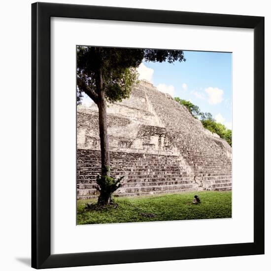 ¡Viva Mexico! Square Collection - Mayan Pyramid III-Philippe Hugonnard-Framed Photographic Print