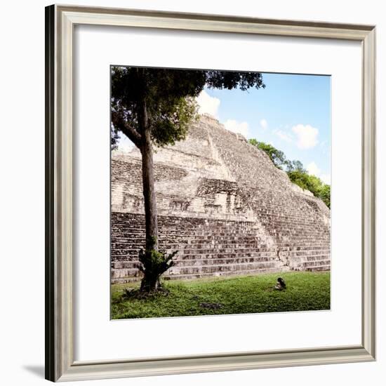 ¡Viva Mexico! Square Collection - Mayan Pyramid III-Philippe Hugonnard-Framed Photographic Print