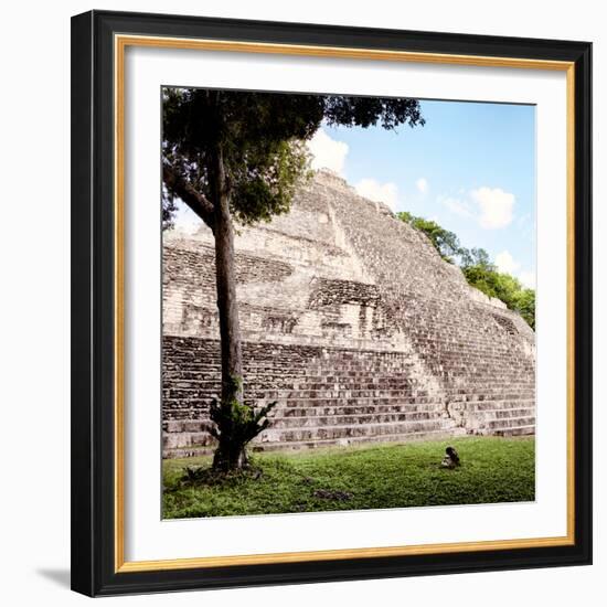 ¡Viva Mexico! Square Collection - Mayan Pyramid III-Philippe Hugonnard-Framed Photographic Print