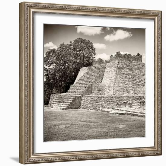 ¡Viva Mexico! Square Collection - Mayan Ruins - Edzna III-Philippe Hugonnard-Framed Photographic Print