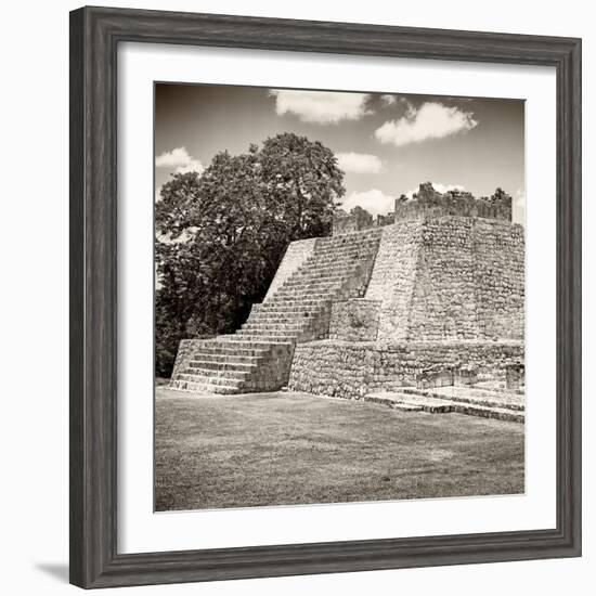 ¡Viva Mexico! Square Collection - Mayan Ruins - Edzna III-Philippe Hugonnard-Framed Photographic Print