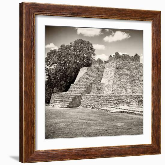 ¡Viva Mexico! Square Collection - Mayan Ruins - Edzna III-Philippe Hugonnard-Framed Photographic Print
