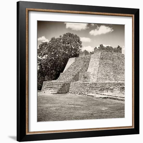 ¡Viva Mexico! Square Collection - Mayan Ruins - Edzna III-Philippe Hugonnard-Framed Photographic Print