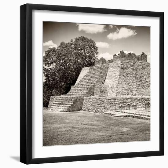 ¡Viva Mexico! Square Collection - Mayan Ruins - Edzna III-Philippe Hugonnard-Framed Photographic Print