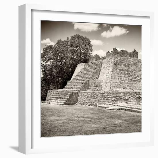 ¡Viva Mexico! Square Collection - Mayan Ruins - Edzna III-Philippe Hugonnard-Framed Photographic Print