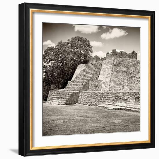 ¡Viva Mexico! Square Collection - Mayan Ruins - Edzna III-Philippe Hugonnard-Framed Photographic Print