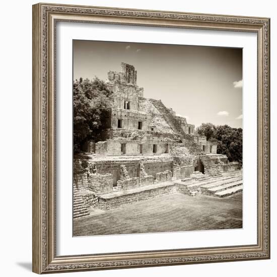 ¡Viva Mexico! Square Collection - Mayan Ruins - Edzna IX-Philippe Hugonnard-Framed Photographic Print