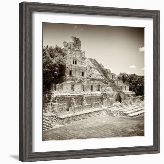 ¡Viva Mexico! Square Collection - Mayan Ruins - Edzna IX-Philippe Hugonnard-Framed Photographic Print