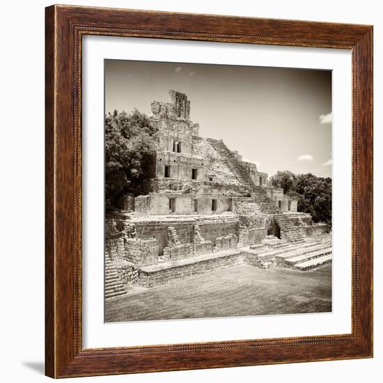 ¡Viva Mexico! Square Collection - Mayan Ruins - Edzna IX-Philippe Hugonnard-Framed Photographic Print