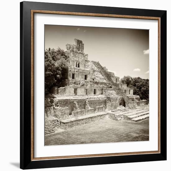 ¡Viva Mexico! Square Collection - Mayan Ruins - Edzna IX-Philippe Hugonnard-Framed Photographic Print