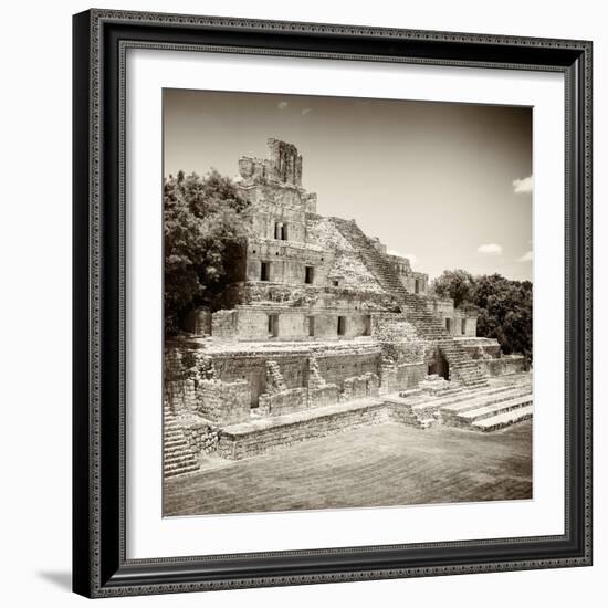 ¡Viva Mexico! Square Collection - Mayan Ruins - Edzna IX-Philippe Hugonnard-Framed Photographic Print