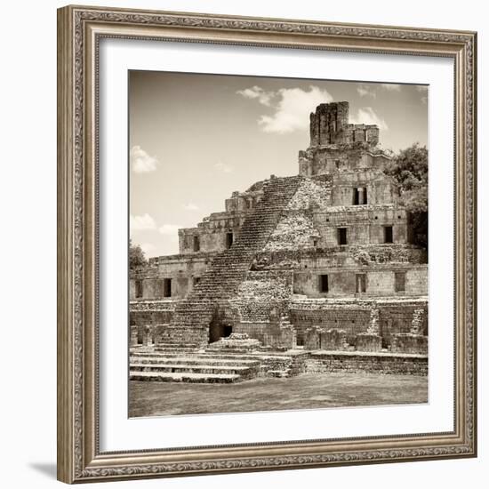 ¡Viva Mexico! Square Collection - Mayan Ruins - Edzna VI-Philippe Hugonnard-Framed Photographic Print