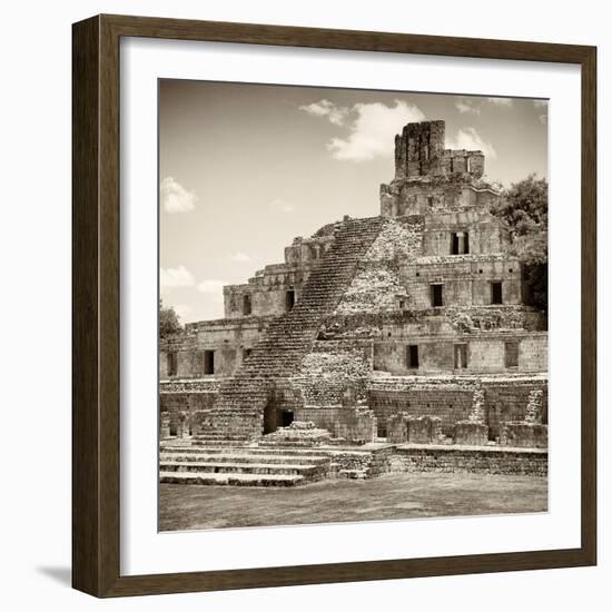 ¡Viva Mexico! Square Collection - Mayan Ruins - Edzna VI-Philippe Hugonnard-Framed Photographic Print