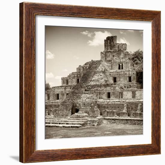 ¡Viva Mexico! Square Collection - Mayan Ruins - Edzna VI-Philippe Hugonnard-Framed Photographic Print