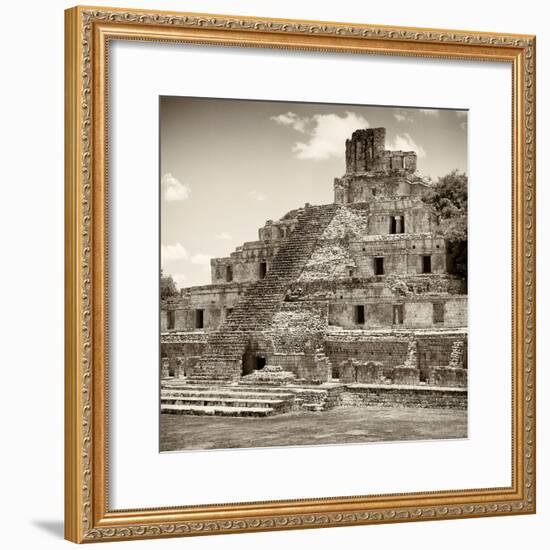 ¡Viva Mexico! Square Collection - Mayan Ruins - Edzna VI-Philippe Hugonnard-Framed Photographic Print