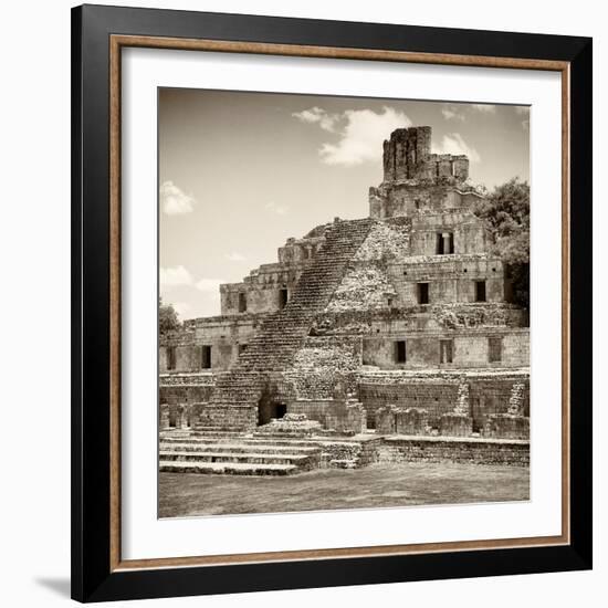 ¡Viva Mexico! Square Collection - Mayan Ruins - Edzna VI-Philippe Hugonnard-Framed Photographic Print