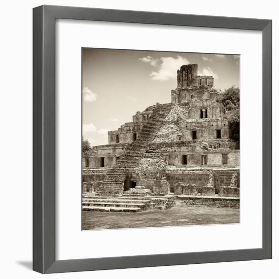 ¡Viva Mexico! Square Collection - Mayan Ruins - Edzna VI-Philippe Hugonnard-Framed Photographic Print