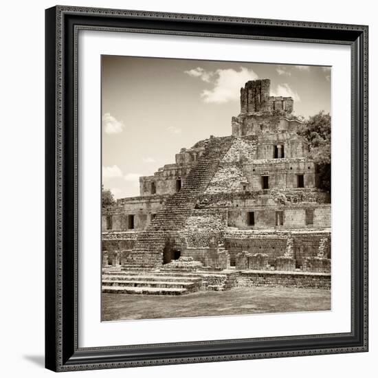 ¡Viva Mexico! Square Collection - Mayan Ruins - Edzna VI-Philippe Hugonnard-Framed Photographic Print