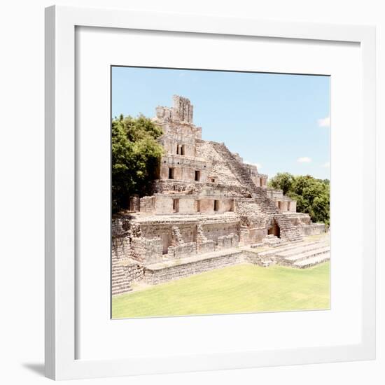 ¡Viva Mexico! Square Collection - Mayan Ruins - Edzna X-Philippe Hugonnard-Framed Photographic Print