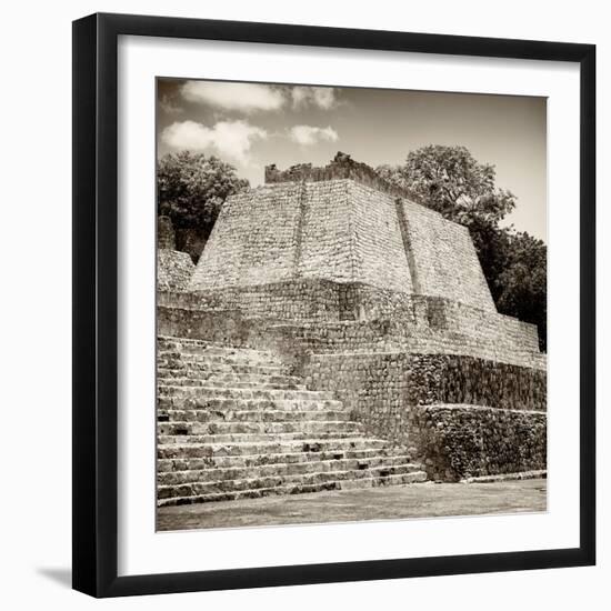 ¡Viva Mexico! Square Collection - Mayan Ruins in Edzna VII-Philippe Hugonnard-Framed Photographic Print