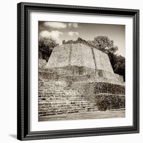 ¡Viva Mexico! Square Collection - Mayan Ruins in Edzna VII-Philippe Hugonnard-Framed Photographic Print