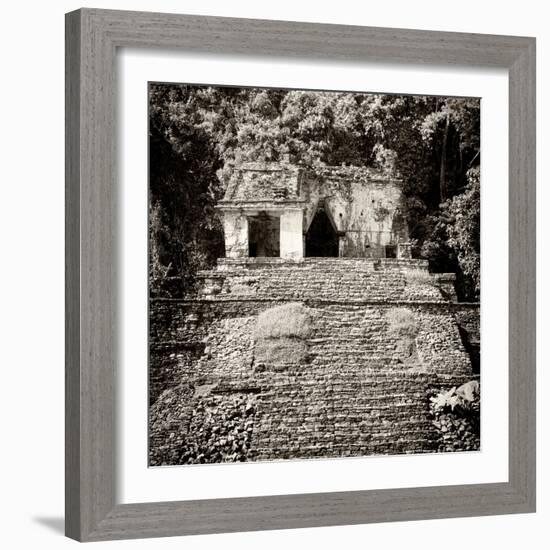 ¡Viva Mexico! Square Collection - Mayan Ruins in Palenque V-Philippe Hugonnard-Framed Photographic Print