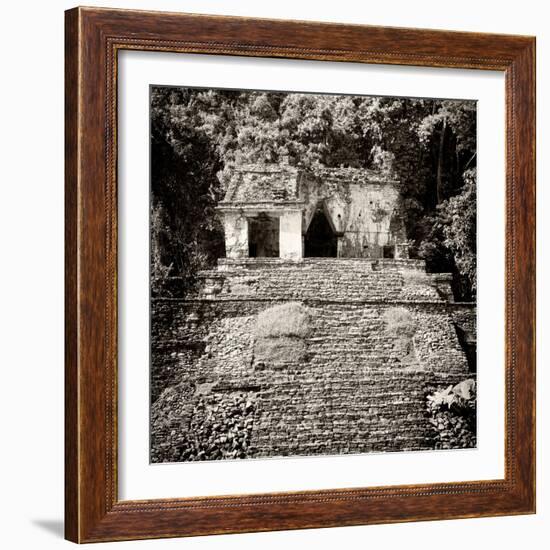 ¡Viva Mexico! Square Collection - Mayan Ruins in Palenque V-Philippe Hugonnard-Framed Photographic Print