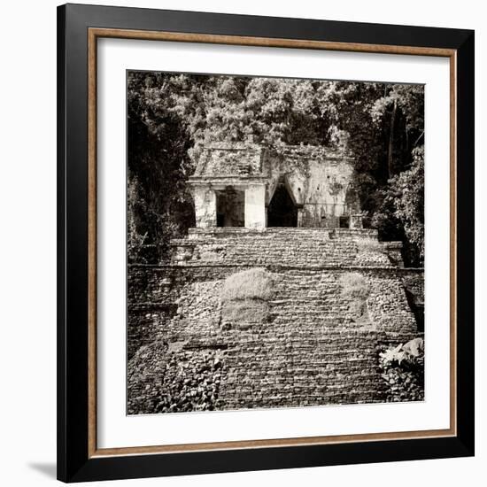 ¡Viva Mexico! Square Collection - Mayan Ruins in Palenque V-Philippe Hugonnard-Framed Photographic Print