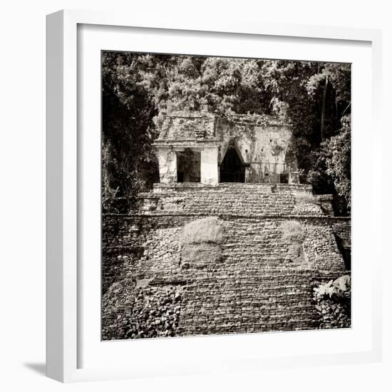 ¡Viva Mexico! Square Collection - Mayan Ruins in Palenque V-Philippe Hugonnard-Framed Photographic Print