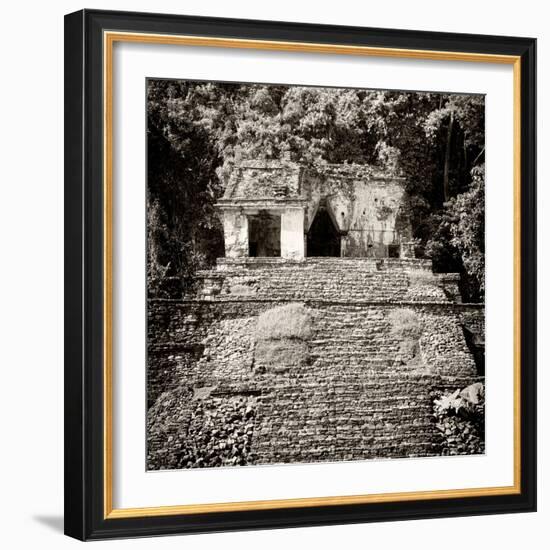 ¡Viva Mexico! Square Collection - Mayan Ruins in Palenque V-Philippe Hugonnard-Framed Photographic Print