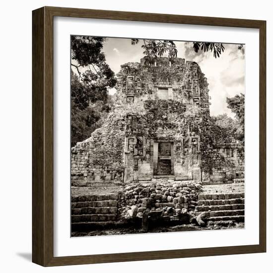 ¡Viva Mexico! Square Collection - Mayan Ruins of Campeche I-Philippe Hugonnard-Framed Photographic Print