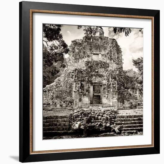 ¡Viva Mexico! Square Collection - Mayan Ruins of Campeche I-Philippe Hugonnard-Framed Photographic Print