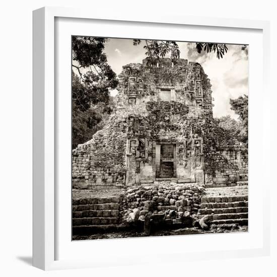 ¡Viva Mexico! Square Collection - Mayan Ruins of Campeche I-Philippe Hugonnard-Framed Photographic Print