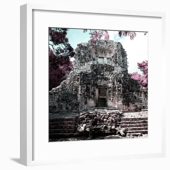 ¡Viva Mexico! Square Collection - Mayan Ruins of Campeche III-Philippe Hugonnard-Framed Photographic Print